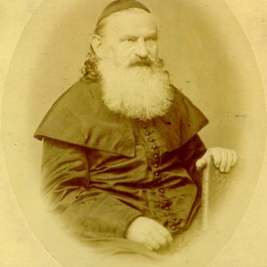 Löw Lipót (1811-1875) rabbi, a zsidóság egyenjogúsítási mozgalmának vezetője, a forradalom támogatója (Forrás: MZSL)
